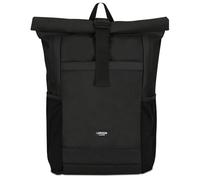 Larkson Sac à Dos Roll Top Femmes & Hommes Noir - No 2 - Backpack pour l'École, l'Université - Compartiment Ordinateur Portable 16 Pouces - Hydrofuge