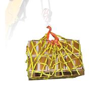 Larme de Maille carrée, Filet d'arrimage for caisses et palettes, for gréement de Chantier, déplacement, remorquage, Levage, engins de Travail(1.5 X 1.5M/Mesh 10cm/Load 1t)