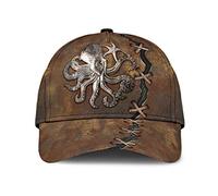 Larme De Métal De Poulpe Homme Femme Casquette-Hip Hop Anti-UV Strapback Cap Séchage Rapide Casquette De Baseball pour Trucker Sport Hip Pop
