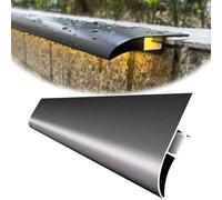 Larmier 1/2/5/8/10 PCS profil goutte extérieur en aluminium avec canal LED, solin rive toit déviateur d’eau pluie, profil protection pour mur extérieur(Eagle-beak,8 PSC)