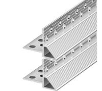 Larmier 2PCS Profil goutte d’eau aluminium pour rive de toit, solin déviateur eau pluie sous-face, profil de drainage étanche pour mur extérieur