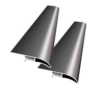 Larmier 2PCS profil goutte moderne métal avec rigole lumineuse, solin rive toit déviateur eau pluie, profil drainage appui fenêtre et balcon extérieur(Eagle-beak)
