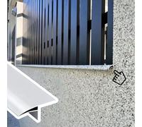 Larmier Déflecteur de Pluie pour Fenêtre de Toit, Largeur 5 cm, Déviateur de Gouttière Incurvé à Peindre, Protection Anti-goutte D'eau pour Seuil, Déflecteur de Pluie(White,1.35m(4.4ft))