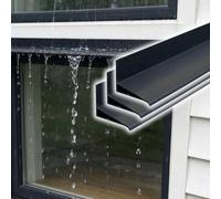 Larmier Déviateur D'eau Alu Pour Mur Droit, Appui Fenêtre Et Avant-toit | Le Profil Élégant Empêche Les Traces D'eau Disgracieuses Sur Les Surfaces Extérieures Du Bâtiment, Longueur 1,25 M/4,1 Pieds