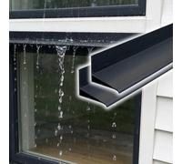 Larmier Déviateur D'eau Alu Pour Mur Droit, Appui Fenêtre Et Avant-toit | Le Profil Élégant Empêche Les Traces D'eau Disgracieuses Sur Les Surfaces Extérieures Du Bâtiment, Longueur 1,25 M/4,1 Pieds