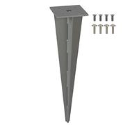 LARMNEE Piquet de Sol pour Store Latéral, Ancrage de Terre, Accessoire de Fixation, Compatible avec Stores Latéraux de avec Poteaux de Support en, Gris EBE01DM02