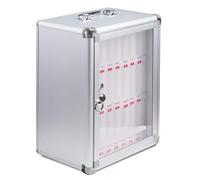 L'armoire De Rangement Murale pour Téléphone Portable Peut Contenir 8 À 60 Appareils, Parfaite pour Les Écoles, Les Examens, Les Laboratoires Et Les Usines. (Color : Silver, S : 24 Bits)