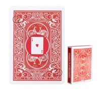 Laroal 2 Jeux de Cartes à Jouer marquées Cartes Magiques marquées Tours de Magie pour Adultes Jeux de Cartes avec des Signes cachés au Dos et Carte Magique à Quatre Cartes