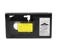 Laroal Adaptateur de Cassette VHS-C Convertisseur VHS Adaptateur de boîtier de Conversion vidéo Convertisseur de Cassette VHS Lecteur de Bande pour VHS vers VHSC Non Compatible 8 mm Mini dv Hi8
