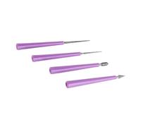 Laroal Alésoir à Perles à Pointe diamantée, ouvre-Perles, poignée, alésoir Artisanal, agrandisseur de Trou, élimine Les bavures, extenseur de Perles pour Verre, Plastique, métal, Bois (4 Paquets)