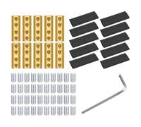 Laroal Bornier à 4 pôles, kit d'écrous de Connexion de Fils 6 AWG avec bornes à Connexion Rapide 80 A, épissures et connecteurs de Circuit