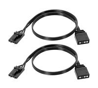 Laroal Câble Adaptateur RGB 4 Broches vers 5 V Standard, 25 cm, 2 pièces, connecteur Adaptateur ARGB pour contrôleurs Corsair