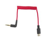 Laroal Câble Audio USB C vers 3,5 mm Adaptateur de Microphone Câble à Ressort de Microphone Compatible avec Rode Wireless GO 2 / ME/Pro Lark M1 / M2 / Max / 150 / M1 / Max Duo