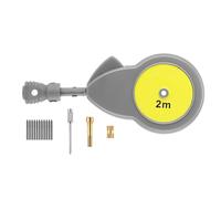 Laroal Compas de Mesure de 2 m avec 10 recharges Outil de Dessin de Compas de Figures géométriques pour Dessiner des Cercles Diverses Figures avec Ruban à mesurer Outils de Travail du Bois