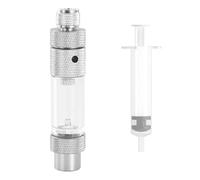 Laroal Compteur de Bulles de CO2 Régulateur de CO2 d'aquarium Anti-Retour en Alliage d'aluminium à tête Unique pour la Plupart des systèmes de CO2