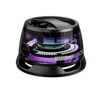 Laroal Enceinte Bluetooth magnétique multifonctionnelle G200 avec éclairage Multicolore RVB et Effet sonore Surround 3D pour Smartphones (Noir)