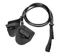 Laroal Entraîneur de natation terrestre avec pagaies à main, corde de résistance, bande élastique détachable pour améliorer la force des bras (noir 60 lb)