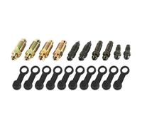 Laroal Lot de 10 Bouchons de Purge de Frein hydraulique pour Moto, boulons de Protection, vis de Purge adaptées à l'étrier de maître-Cylindre de Moto M6 M7 M8 M10 M10, différentes Tailles