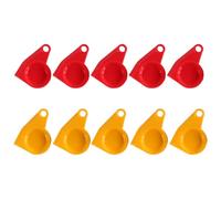 Laroal Lot de 10 capuchons anti-poussière pour tête d'accouplement, couvercle de remplacement pour tête d'air comprimé rouge et jaune, capuchon standard pour camion et tracteur