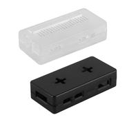 Laroal Lot de 2 boîtiers de Protection en ABS pour Raspberry Pi Zero/W/Wh, durables, légers et résistants, Dissipation Thermique Efficace (Noir et Transparent)