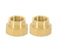Laroal Lot de 2 raccords à vis pour Pompe 1" x 1,5" Extension de Robinet pour Pompe de Circulation Raccord de Chauffage de Pompe Raccord en Laiton Dn25 Pompe de Chauffage Joint Plat