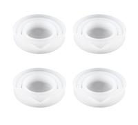 Laroal Lot de 4 Boules doseuses pour détergent Liquide, gobelet doseur Pliable en Silicone de 100 ML avec Graduation pour détergent Liquide
