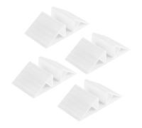 Laroal Lot de 4 pieds de support pour chatière, fixation de barrière pour animaux de compagnie, barrière anti-traînement pour chien, barrière d'escalier, base triangulaire renforcée