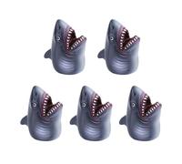 Laroal Lot de 5 marionnettes à Doigts en Forme de Requin, Accessoires pour Doigts, Animaux Marins