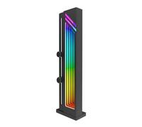 Laroal Mars Gaming MCA-GCB Support de Carte Graphique ARGB Infinity Mirror Lighting Support de GPU avec synchronisation ARGB Base magnétique antidérapante Compatibilité Universelle Noir