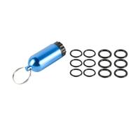 Laroal Mini Bouteille de plongée avec 12 Joints toriques et Porte-clés en Laiton, kit d'étanchéité de Valve en Alliage d'aluminium pour la plongée sous-Marine et l'entretien des Bouteilles.