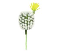 Laroal Mini Cactus Artificiel, décoration succulente, Boule de Cactus simulée avec Fleurs, Fausses Plantes succulentes pour Mariage, Bureau, Maison, Rebord de fenêtre, Accessoires de Photographie