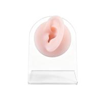 Laroal Modèle d'oreille gauche avec présentoir, modèle oreille, pour bijoux, écouteurs, vitrine, piercing