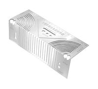 Laroal Outil de marquage d'arc, règle pliante à 90 degrés, outil de construction, règle parallèle, guide de coupe de selle de tuyau