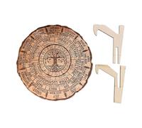 Laroal Panneau en Bois de la Roue de l'année - Sabbats, Panneau de sorcière païenne, Calendrier de l'arbre de Vie, Panneau Vintage Fait à la Main, Panneau de sorcière païenne, Cadeaux