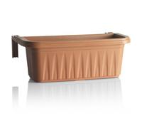 Apollo Exports International AP-30217-TC 20" Adjustable Railing Planter, Terra Cotta