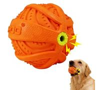 LaRoo Balle couinante pour chien, jouet à mâcher interactif en caoutchouc durable, pour chiens de grande et petite taille, 8,9 cm