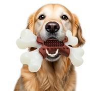 LaRoo Jouets à mâcher pour chiens agressifs, os en nylon durable, jouets résistants pour l'entraînement et le nettoyage des dents, jouet interactif distributeur de friandises pour chiens de petite et