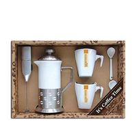 laroom 11558 - Set Cadeau Café et 2 Tasses, Blanc