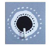 laroom 13191 - Patère Bain Carré Adhésif 3 M, Couleur Gris