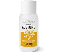 LaRosa ACETONE 100% Pure Dissolvant pour vernis, acétone semi permanent, gel UV/LED Soak Off, colle, faux ongles en acrylique, parfum citron 150 ml