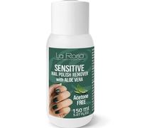 LaRosa dissolvant pour vernis à ongles SANS ACÉTONE 150 ml SENSITIVE ALOE VERA pour une élimination douce et fiable du vernis à ongles, particulièrement adapté aux ongles cassants.