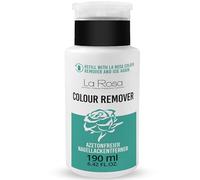 LaRosa Dissolvant SANS ACÉTONE 190 ml avec distributeur à pompe contenant un COMPLEXE DE VITAMINES - idéal pour enlever le vernis à ongles traditionnel des ongles naturels, en gel et en acrylique