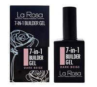 LaRosa GEL ONGLE UV Construction 7 en 1 en Flacon BUILDER GEL Fortifiant 15ml - BEIGE FONCÉ