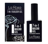 LaRosa GEL ONGLE UV Construction 7 en 1 en Flacon BUILDER GEL Fortifiant 15ml - BLANC INTENSE