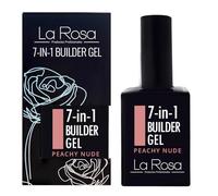 LaRosa GEL ONGLE UV Construction 7 en 1 en Flacon BUILDER GEL Fortifiant 15ml - NUDE PÊCHE