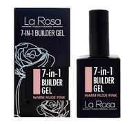 LaRosa GEL ONGLE UV Construction 7 en 1 en Flacon BUILDER GEL Fortifiant 15ml - ROSE NUDE CHAUD