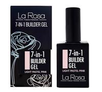 LaRosa GEL ONGLE UV Construction 7 en 1 en Flacon BUILDER GEL Fortifiant 15ml - ROSE PASTEL CLAIR