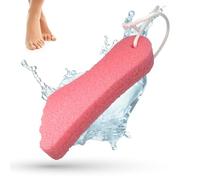 LaRosa PUMICE SPA Éponge Ponce en Forme de Pied - Rose avec Cordelette