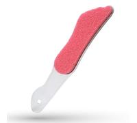 LaRosa PUMICE SPA Râpe à Pieds - Manche Transparent en Forme de Pied avec Pierre Ponce Rose & Surface Abrasive