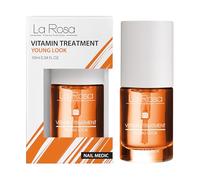 LaRosa VITAMIN TREATMENT - Soin des Ongles avec Vitamines C, E, F et B5 - Régénération et Protection pour Ongles Cassants et Dédoublés - 10 ml